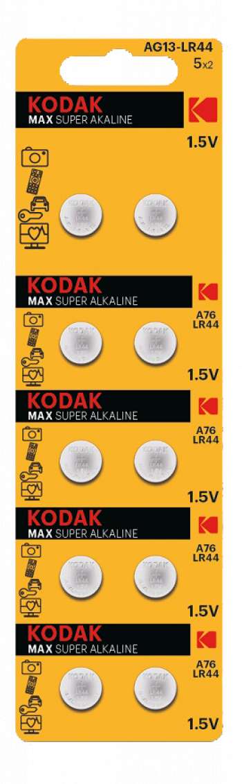 Kodak MAX AG13/LR44 alkaline battery