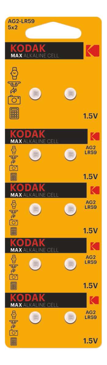Kodak MAX AG2/LR59 alkaline battery