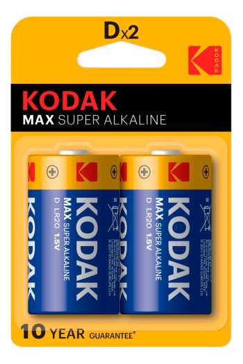 Kodak MAX alkaline D battery