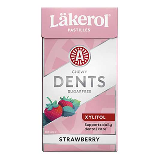 Läkerol Chewey Dents Strawberry/Mint Ask - 36 gram