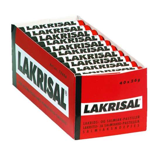 Lakrisal Saltlakrits - 40-pack