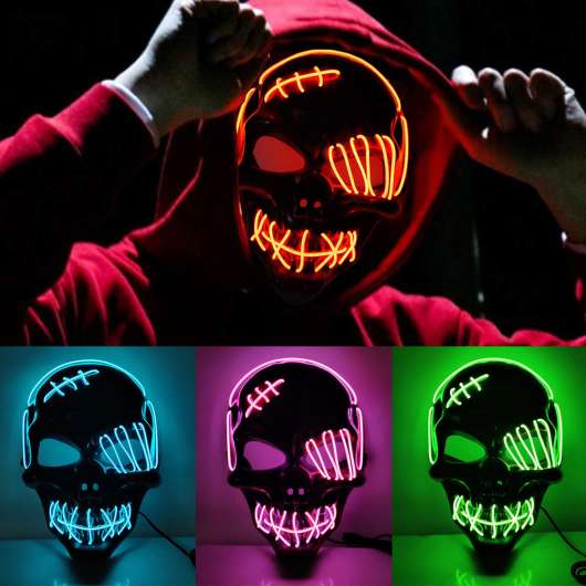LED Mask Döskalle