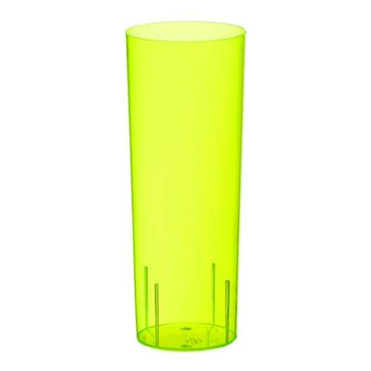 Longdrinkglas Gul i Plast - 10-pack