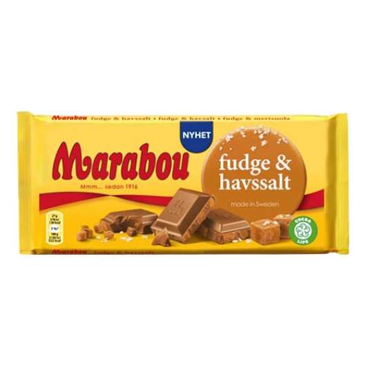 Marabou Fudge & Havssalt Chokladkaka - 185 gram