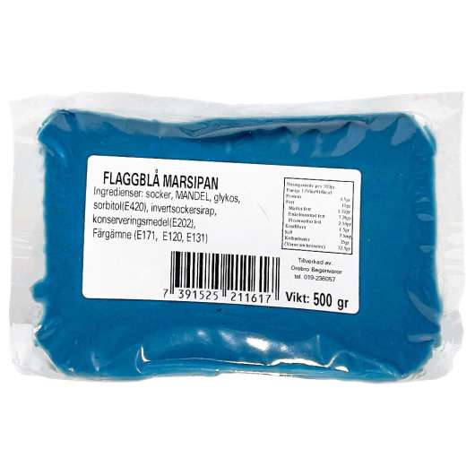 Marsipan Flaggblå 500 gram