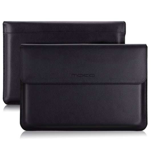 Moko Surface Laptop / Surface Book 13.5? Leather Sleeve bag - Svart