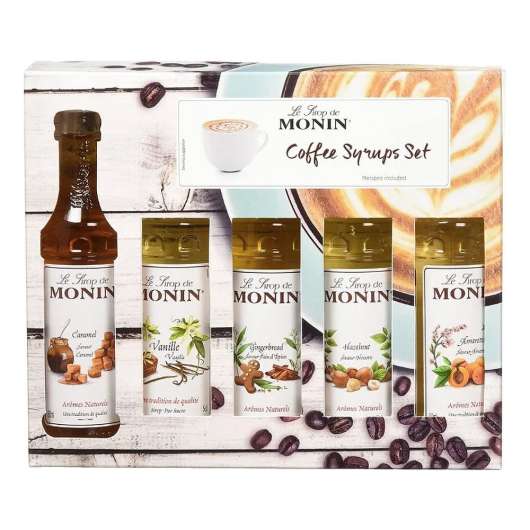 Monin Coffee Set Syrup - 5-pack