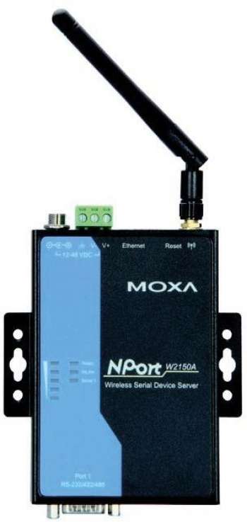 Moxa trådlös NPort serieportsserver, 1xRS-232/422/485, 802.11a/b/g