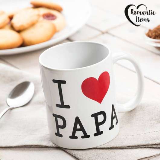 Mugg I Love Papa Romantic Items