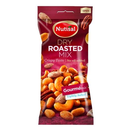 Nutisal Rostade Nötter Gourme Mix i Påse - 60 gram