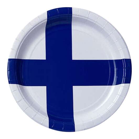Papperstallrikar Finland - 8-pack