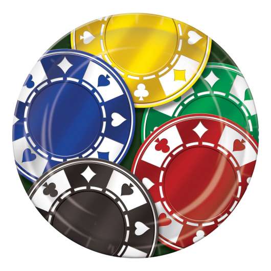 Papperstallrikar Poker
