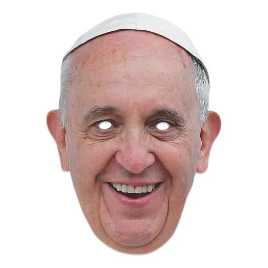 Påve Franciscus Pappmask