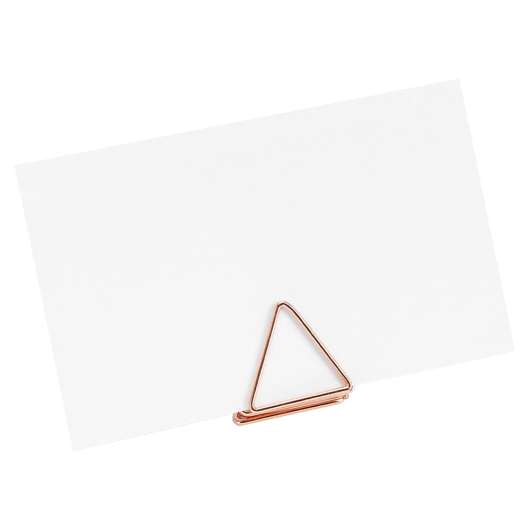 Placeringskorthållare Trianglar Roséguld