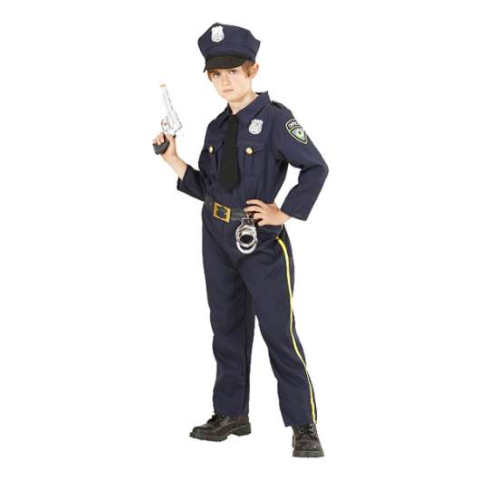 Polis Barn Maskeraddräkt - Large