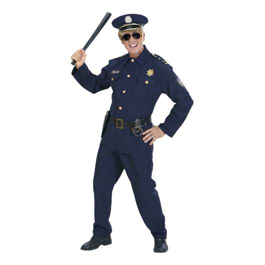 Polisofficer Maskeraddräkt - Large
