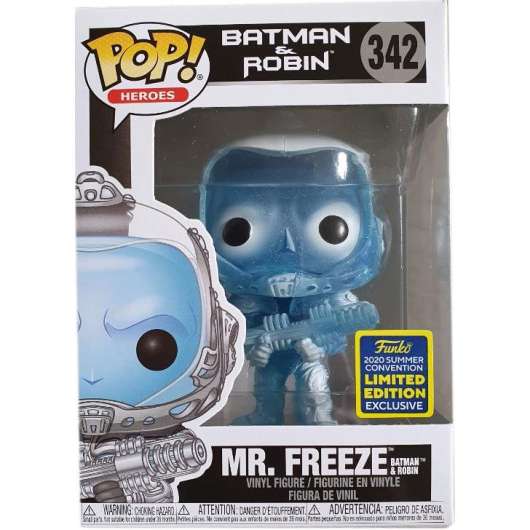 Pop figure dc comics batman & robin mr. freeze exclusive
