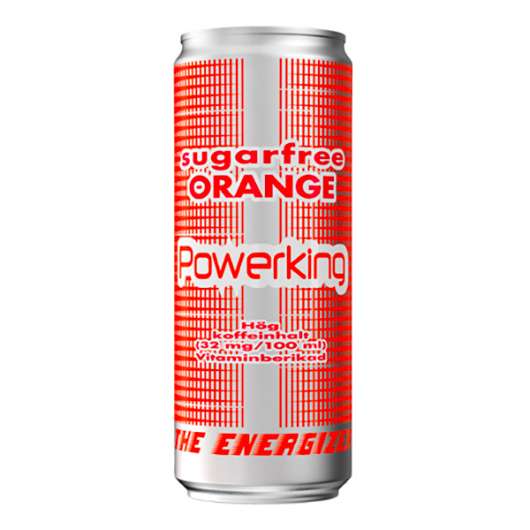 Powerking Orange Energidryck - 24-pack