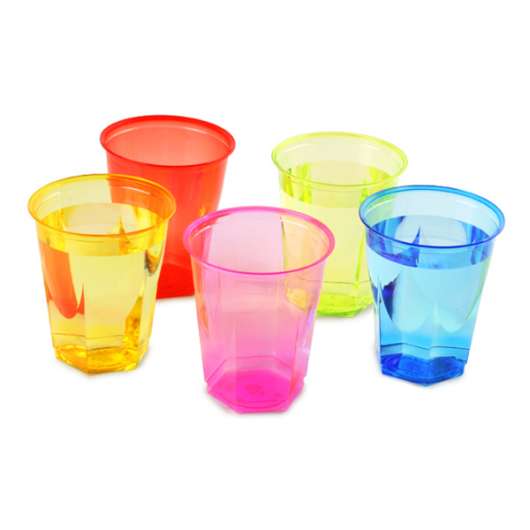 Rainbow Party Cups - 50-pack