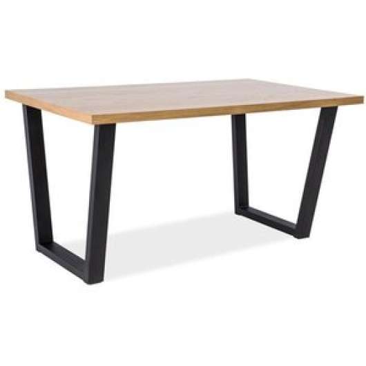 Rayna matbord 150 cm - Massiv ek/svart