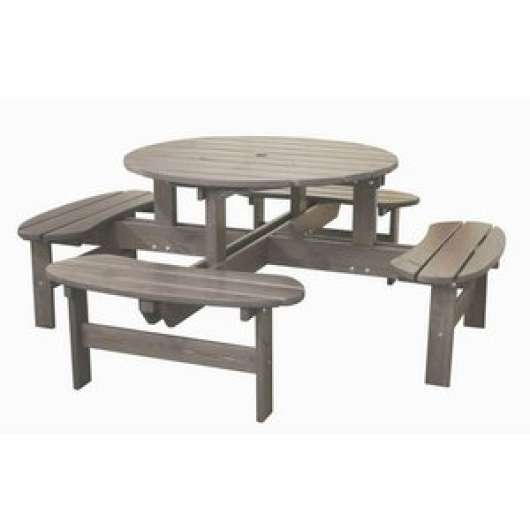 Rondo möbelgrupp - Trädgårdsbänk & bord i ett