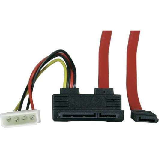 Serial ATA-kabel + 4-pins strömkontakt