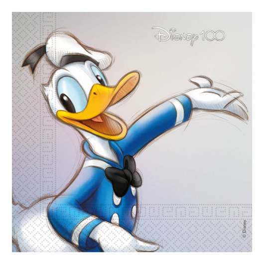 Servetter Disney 100 Donald - 20-pack
