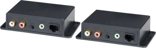 Signalförstärkare för analogt ljud över Cat5e, 600m, 3,5mm, RCA, s