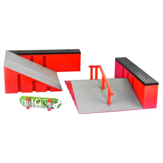 Skatepark Fingerboard Ramp Räcke Set