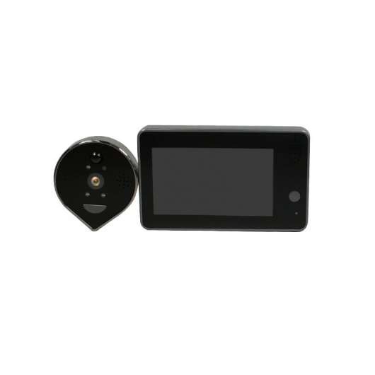 Smart Dörröga, Titthålskamera med WiFi, 4.3? skärm, 720p, 120°, IR, Rörelsedetektion, Tvåvägsljud