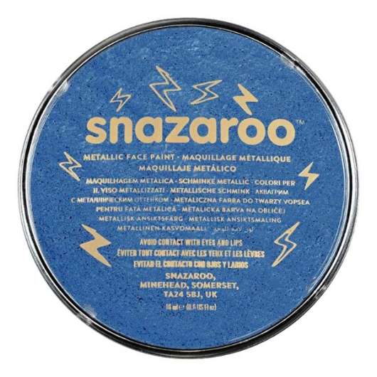 Snazaroo Ansikts- & Kroppsfärg Metallic - Blå