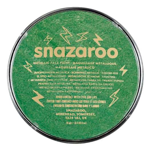 Snazaroo Ansikts- & Kroppsfärg Metallic - Grön