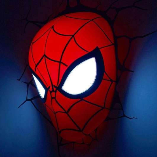 Spiderman 3D Vägglampa