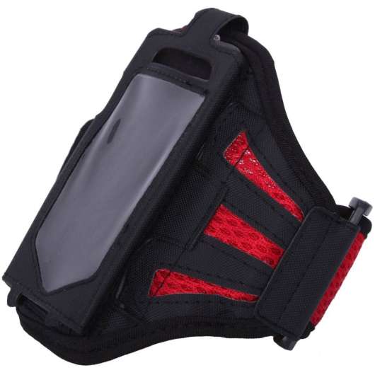 Sportarmband till smartphone, röd/svart