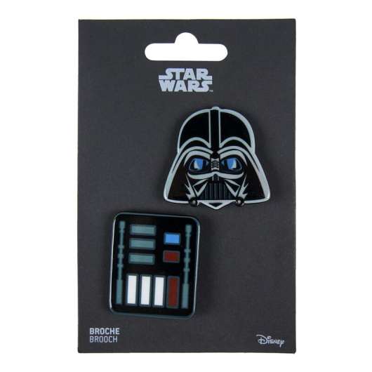 Star Wars Darth Vader set 2 broochs