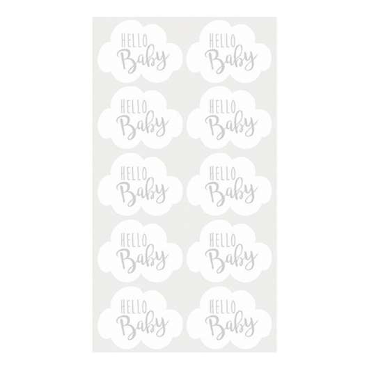 Stickers Hello Baby - 10-pack