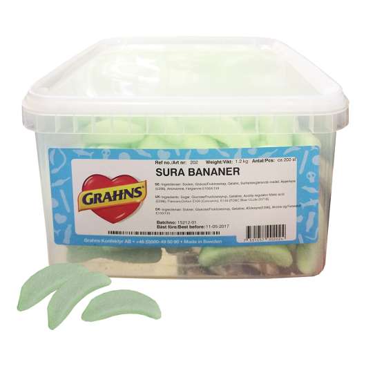 Sura Bananer - 1.2 kg