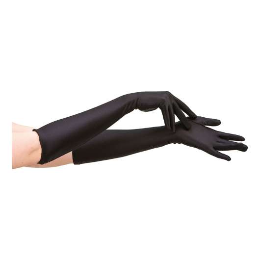 Svarta Handskar Långa - One size