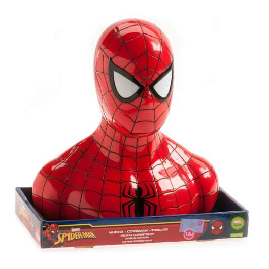 Tårtdekoration Sparbössa Spiderman