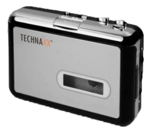 Technaxx digital omvandlare för kassettband, 64-320 kbps,32 Ohm,silver