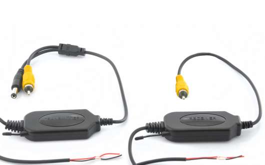 Trådlös videosändare och mottagare för analoga kameror, 2.4 GHz, Plug and Play