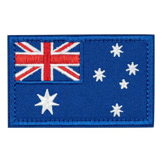 Tygmärke Australiens Flagga