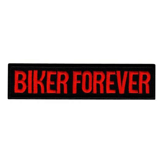 Tygmärke Biker Forever