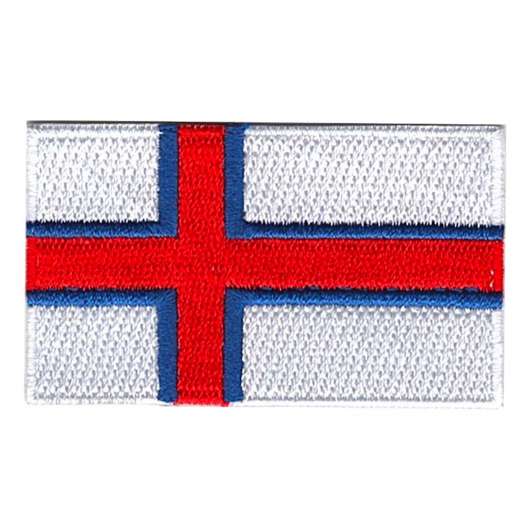 Tygmärke Flagga Färöarna