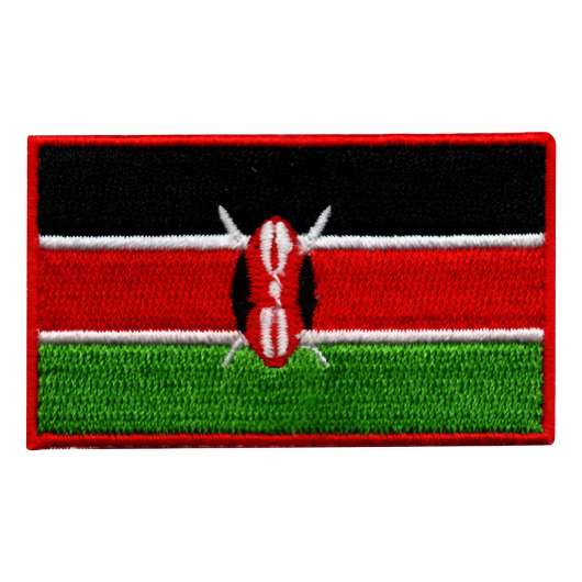 Tygmärke Flagga Kenya