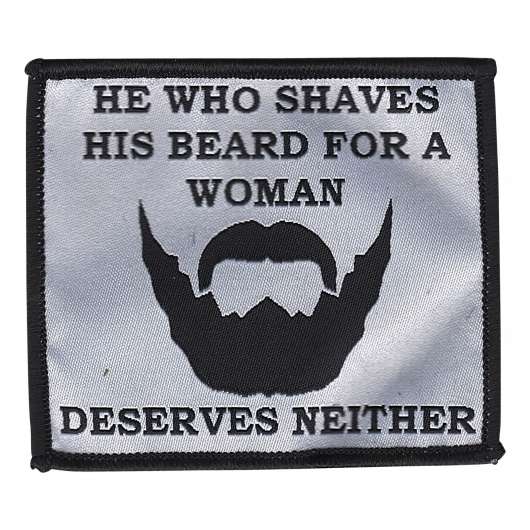 Tygmärke He Who Shaves His Beard