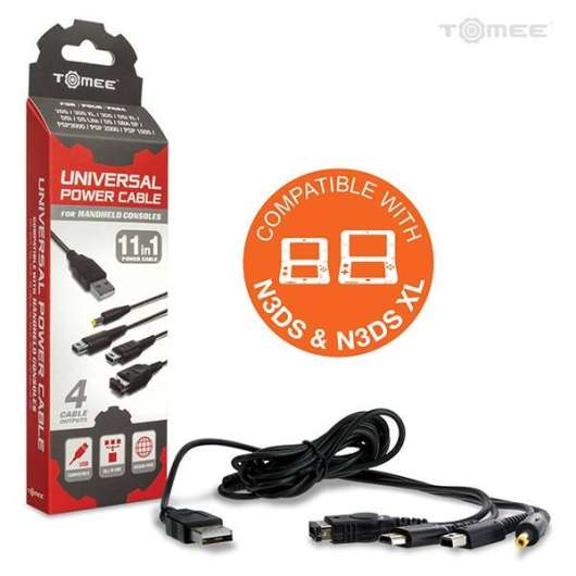 Universal Power Cable for New 3DS/ New 3DS XL/ 2DS/ 3DS XL/ 3DS/