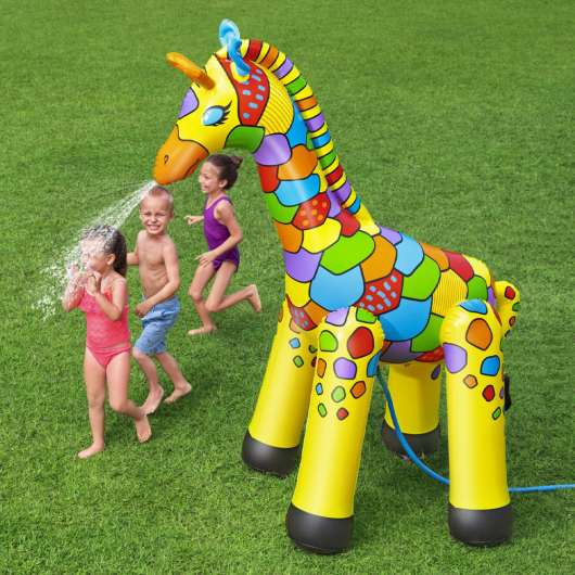 Uppblåsbar Vattenspridare Färgglad Giraff