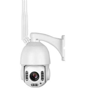 Utomhus Övervakningskamera, FullHD 4G kamera med styrbar PTZ, 5x optisk zoom, mikrofon, 60m mörkersyn