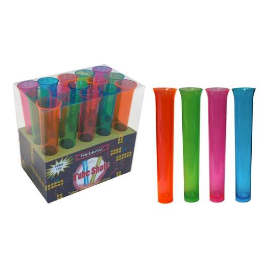 UV Neon Plastprovrör - 15-pack